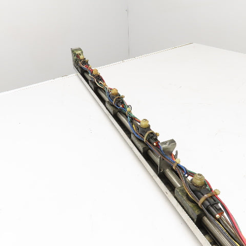 8 Head 60" OAL Stainless Steel Printing Automatic Over Dampening Ink Spray Bar
