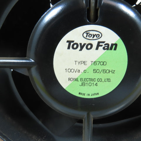 Toyo T6700 Dual Cooling Blower Fan Assembly 100Va.c. From Mitsubishi LC 20BP