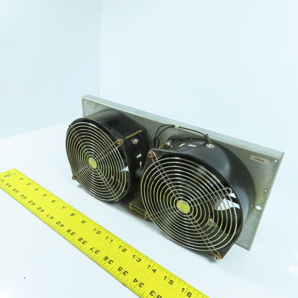 Toyo T6700 Dual Cooling Blower Fan Assembly 100Va.c. From Mitsubishi LC 20BP