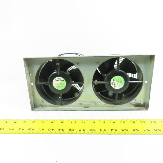 Toyo T6700 Dual Cooling Blower Fan Assembly 100Va.c. From Mitsubishi LC 20BP