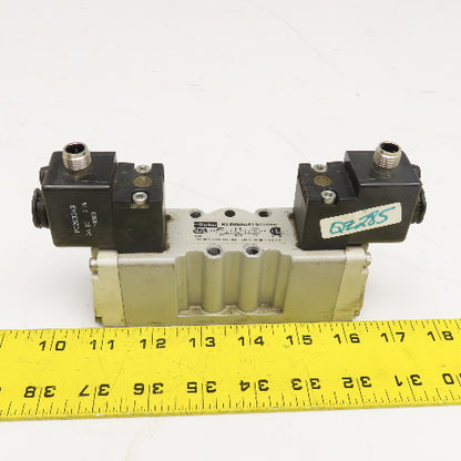 Parker H1 6WXBG619000FC 3 Position Solenoid Valve 120V Coil 145 PSI