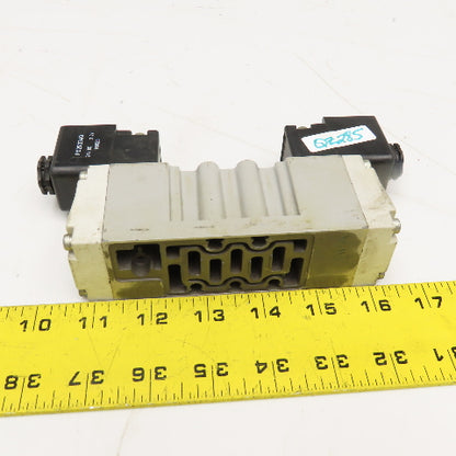 Parker H1 6WXBG619000FC 3 Position Solenoid Valve 120V Coil 145 PSI