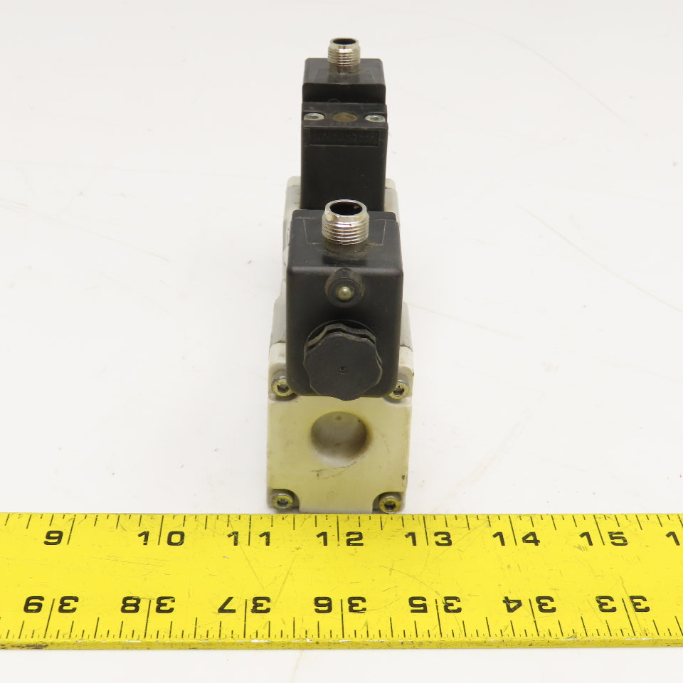 Parker H1 6WXBG619000FC 3 Position Solenoid Valve 120V Coil 145 PSI