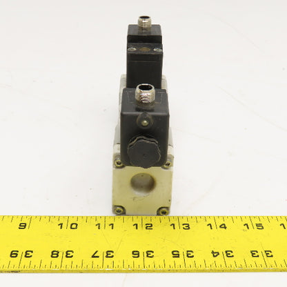 Parker H1 6WXBG619000FC 3 Position Solenoid Valve 120V Coil 145 PSI