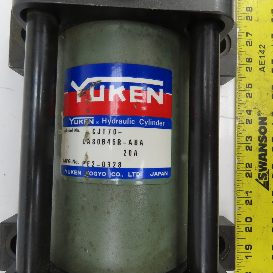Yuken CJT70-LA80B45R-ABA Double Acting Hydraulic Cylinder 80mm Bore 45mm Stroke