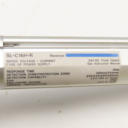 Keyence SL-C16H-R 24V Infrared LED Safety Light Curtain Receiver