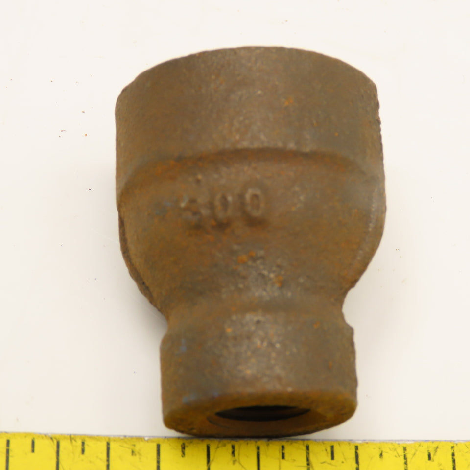 1/2" x 1/4" NPT Black Pipe Thick Wall Bell Reducer Class 300 WOG 2000