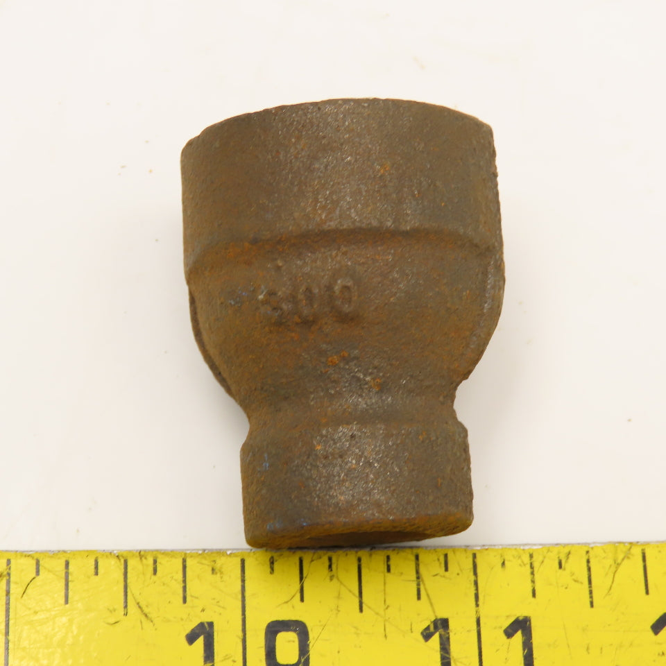 1/2" x 1/4" NPT Black Pipe Thick Wall Bell Reducer Class 300 WOG 2000