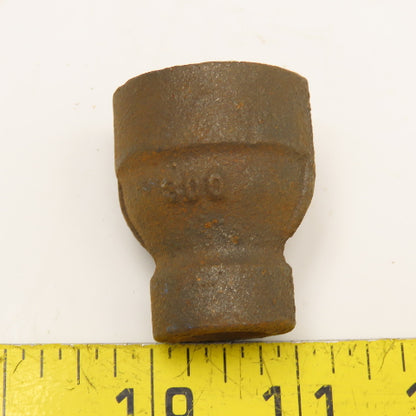 1/2" x 1/4" NPT Black Pipe Thick Wall Bell Reducer Class 300 WOG 2000