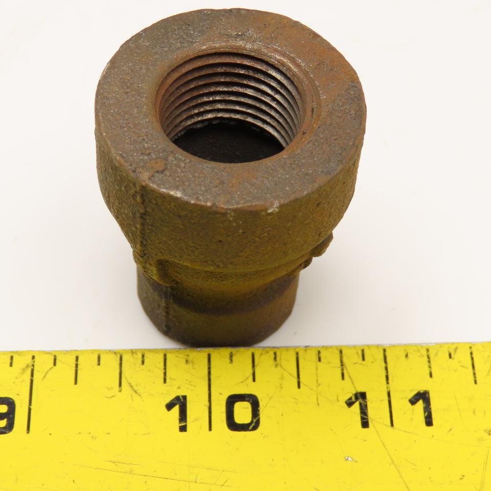 1/2" x 1/4" NPT Black Pipe Thick Wall Bell Reducer Class 300 WOG 2000
