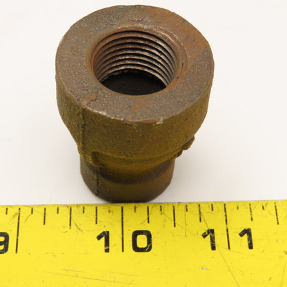 1/2" x 1/4" NPT Black Pipe Thick Wall Bell Reducer Class 300 WOG 2000