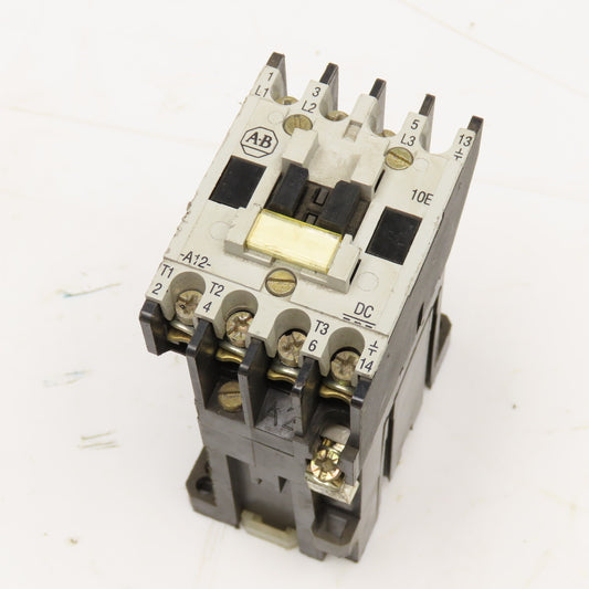Allen Bradley 100-A12NZ*3 600V 10Hp 12A Contactor Relay 24VDC Coil