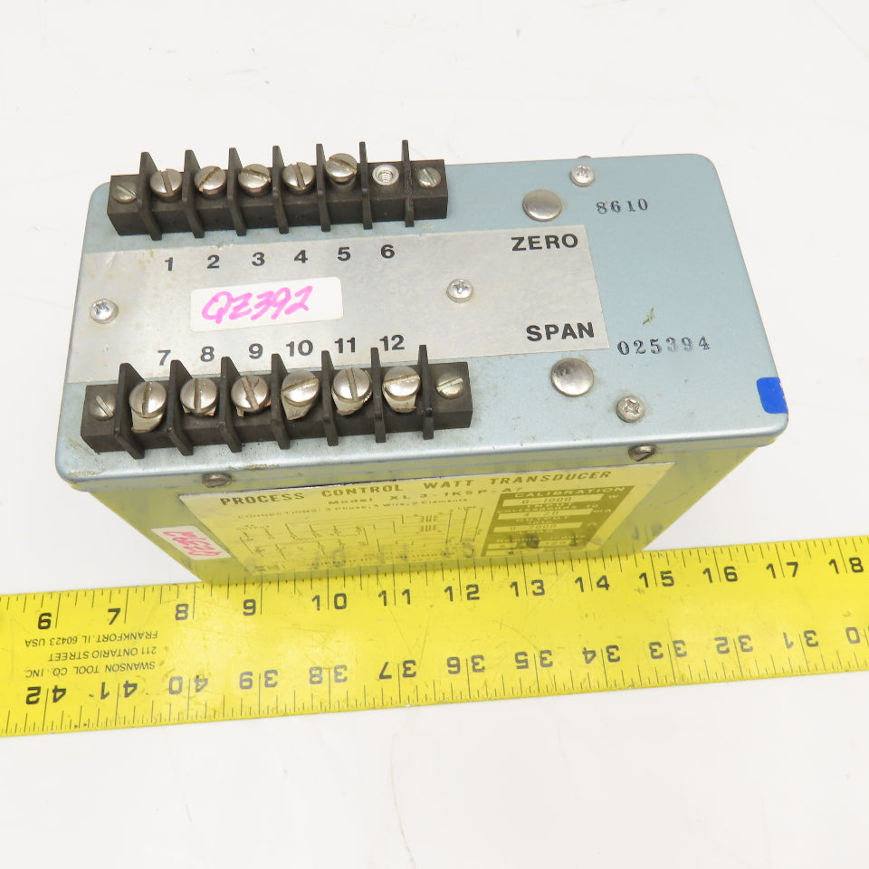 Scientific Columbus XL 3-1K5P-A7 5A 120V 60Hz Process Control Watt Transducer
