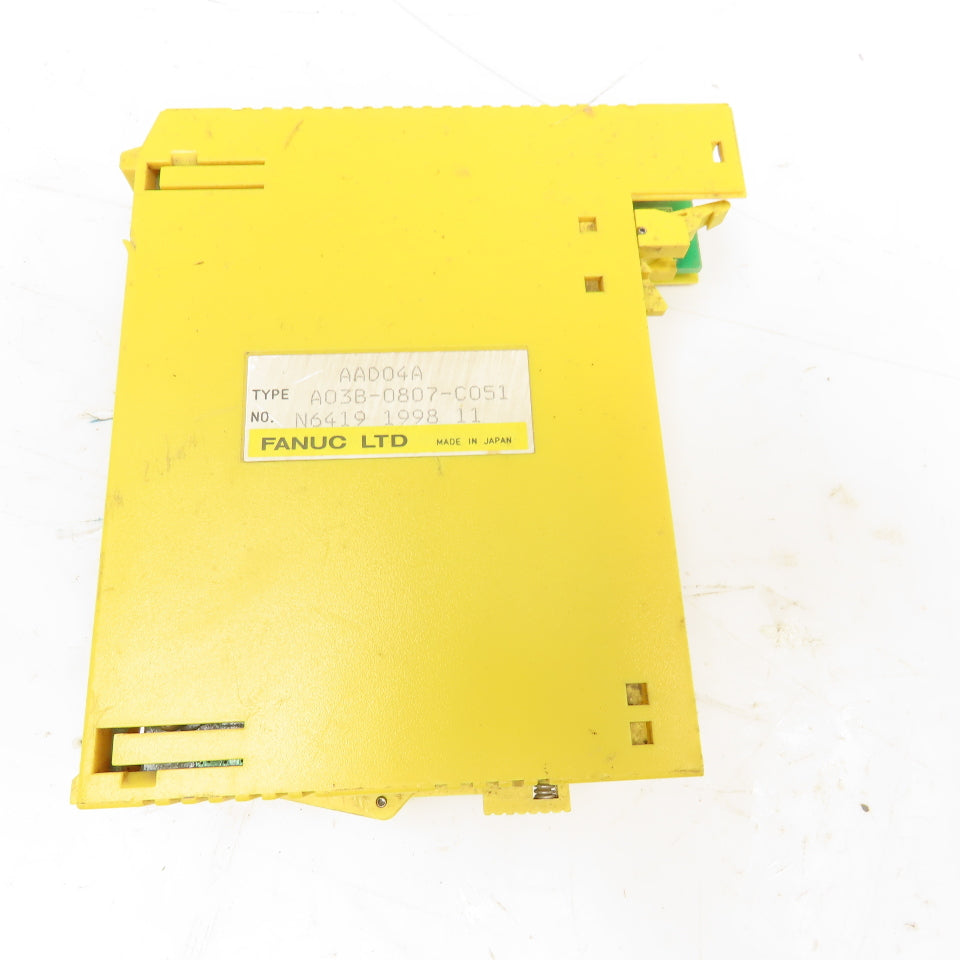 Fanuc A03B-0807-C051 Input Module Incomplete