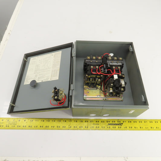 Allen Bradley 505-AAXD-3-104 Size 0 Reversing Contactor 120V Coil 2HP W/Overload