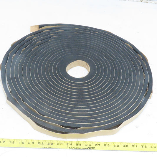 1"W x 1/2"T x 50'L Wear-Resistant Natural Gum Foam Self Adhesive Back