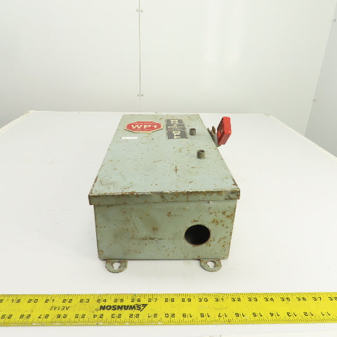 GE TH3362J Fusible Heavy Duty 60A Safety Disconnect Switch 600VAC 250VDC