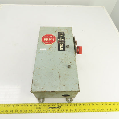 GE TH3362J Fusible Heavy Duty 60A Safety Disconnect Switch 600VAC 250VDC
