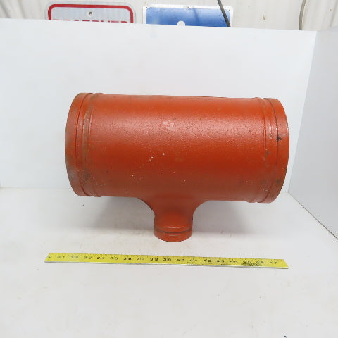 Victaulic No. 25 8x8x3 Reducing Tee Grooved End Ductile Iron Fitting
