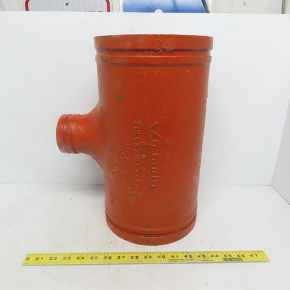 Victaulic No. 25 8x8x3 Reducing Tee Grooved End Ductile Iron Fitting