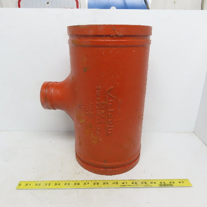 Victaulic No. 25 8x8x3 Reducing Tee Grooved End Ductile Iron Fitting