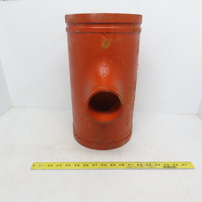 Victaulic No. 25 8x8x3 Reducing Tee Grooved End Ductile Iron Fitting