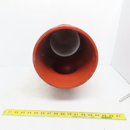 Victaulic No. 25 8x8x4 Reducing Tee Grooved End Ductile Iron Fitting