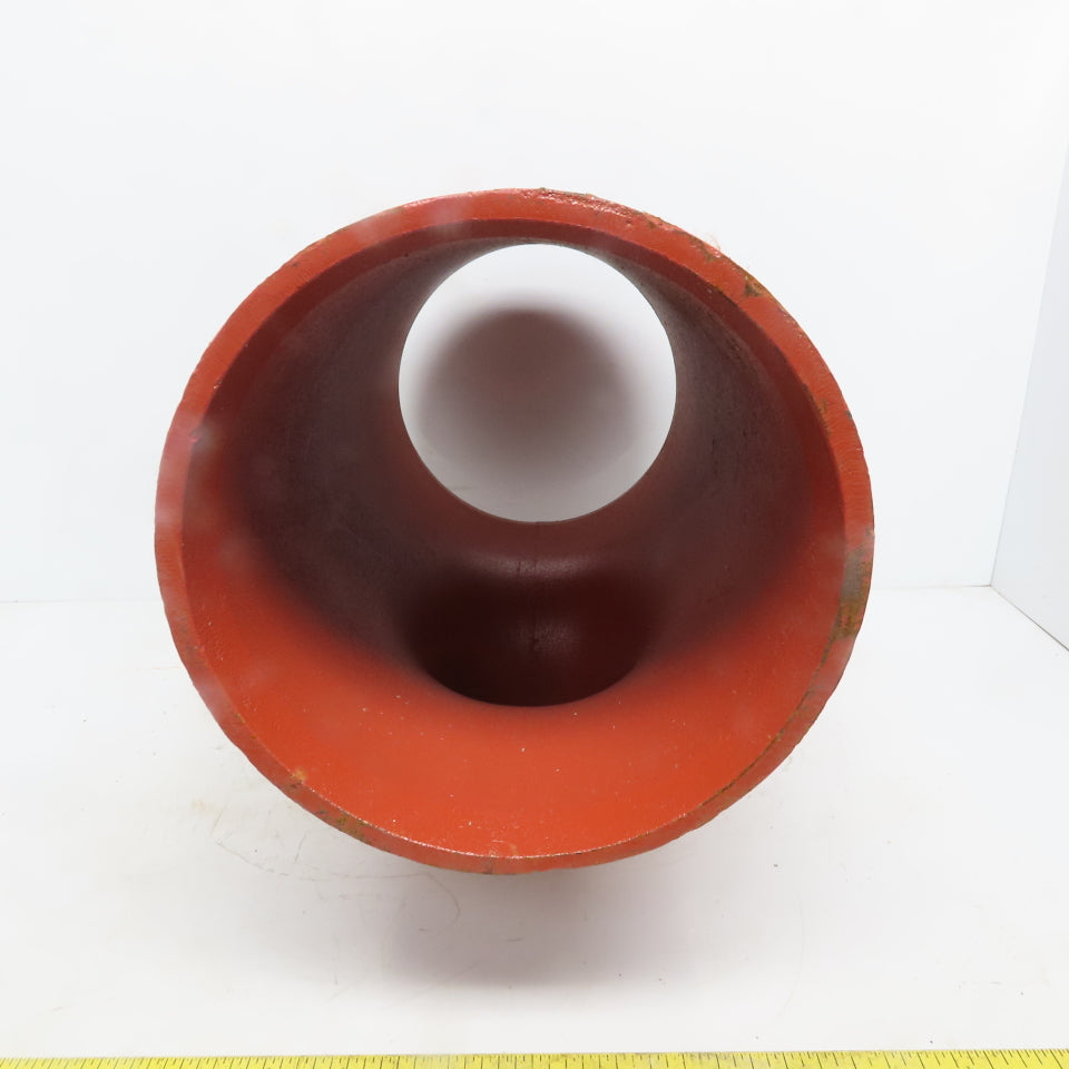 Victaulic No. 25 8x8x4 Reducing Tee Grooved End Ductile Iron Fitting