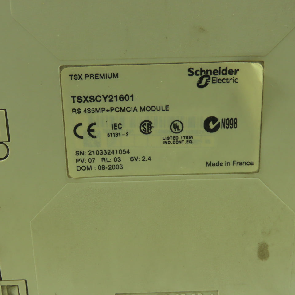 Schneider TSXSCY21601 Communication Module RS485+PCMCIA