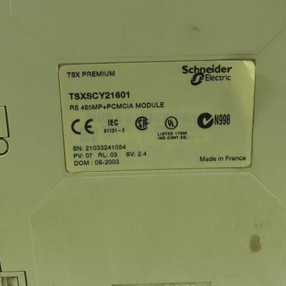 Schneider TSXSCY21601 Communication Module RS485+PCMCIA