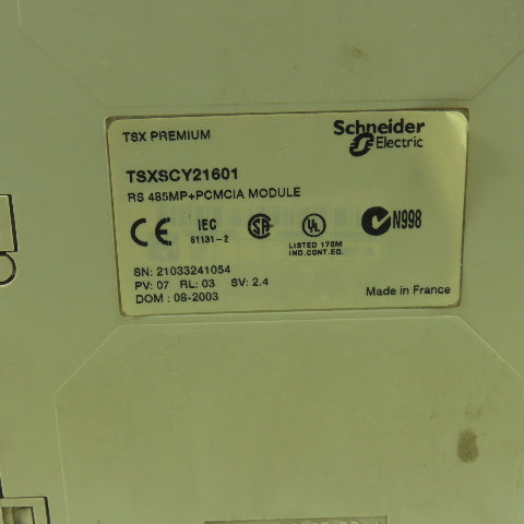 Schneider TSXSCY21601 Communication Module RS485+PCMCIA