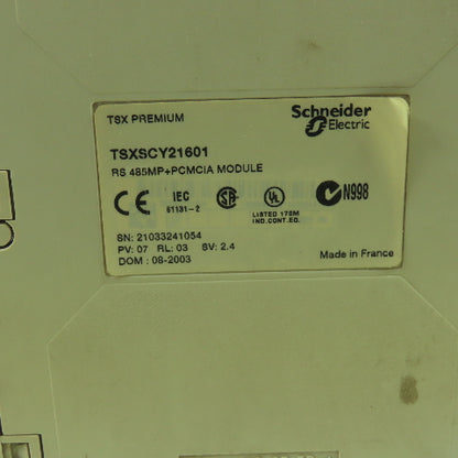 Schneider TSXSCY21601 Communication Module RS485+PCMCIA