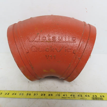 Victaulic V11 8" 45° Elbow Grooved End Ductile Iron Fitting 400PSI