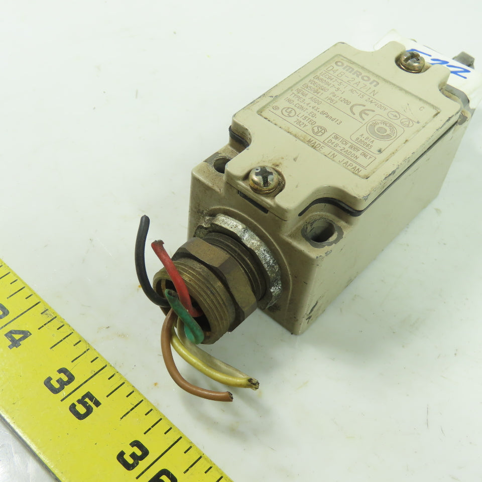 Omron D4B-2A71N Roller Plunger Limit Switch 400V 2A