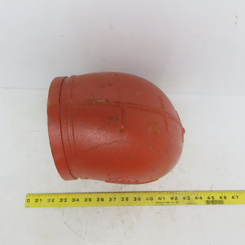 Victaulic V10 6" 90° Elbow Grooved End Ductile Iron Fitting 400PSI