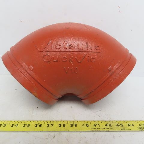Victaulic V10 6" 90° Elbow Grooved End Ductile Iron Fitting 400PSI