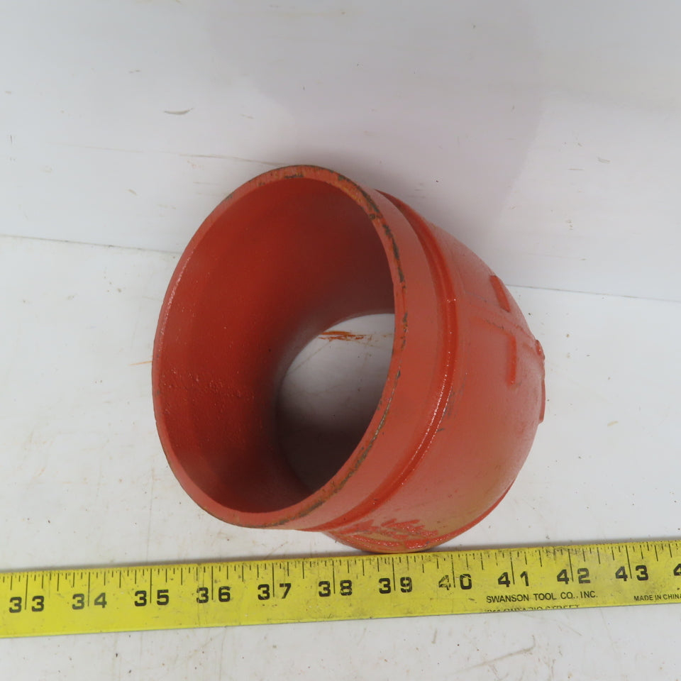 Victaulic V11 4" 45° Elbow Grooved End Ductile Iron Fitting 4/114.3 400PSI