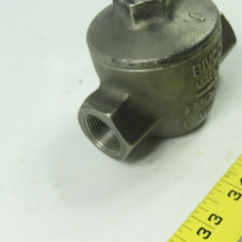 Bivco CF8M 3/4" Stainless Steal Swing Check Valve