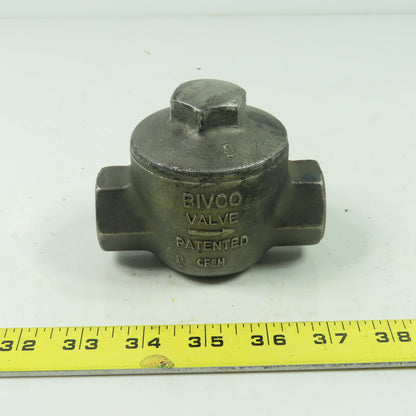 Bivco CF8M 3/4" Stainless Steal Swing Check Valve