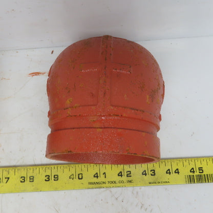 Victaulic V10 3" 90° Elbow Grooved End Ductile Iron Fitting 400PSI Lot of 2