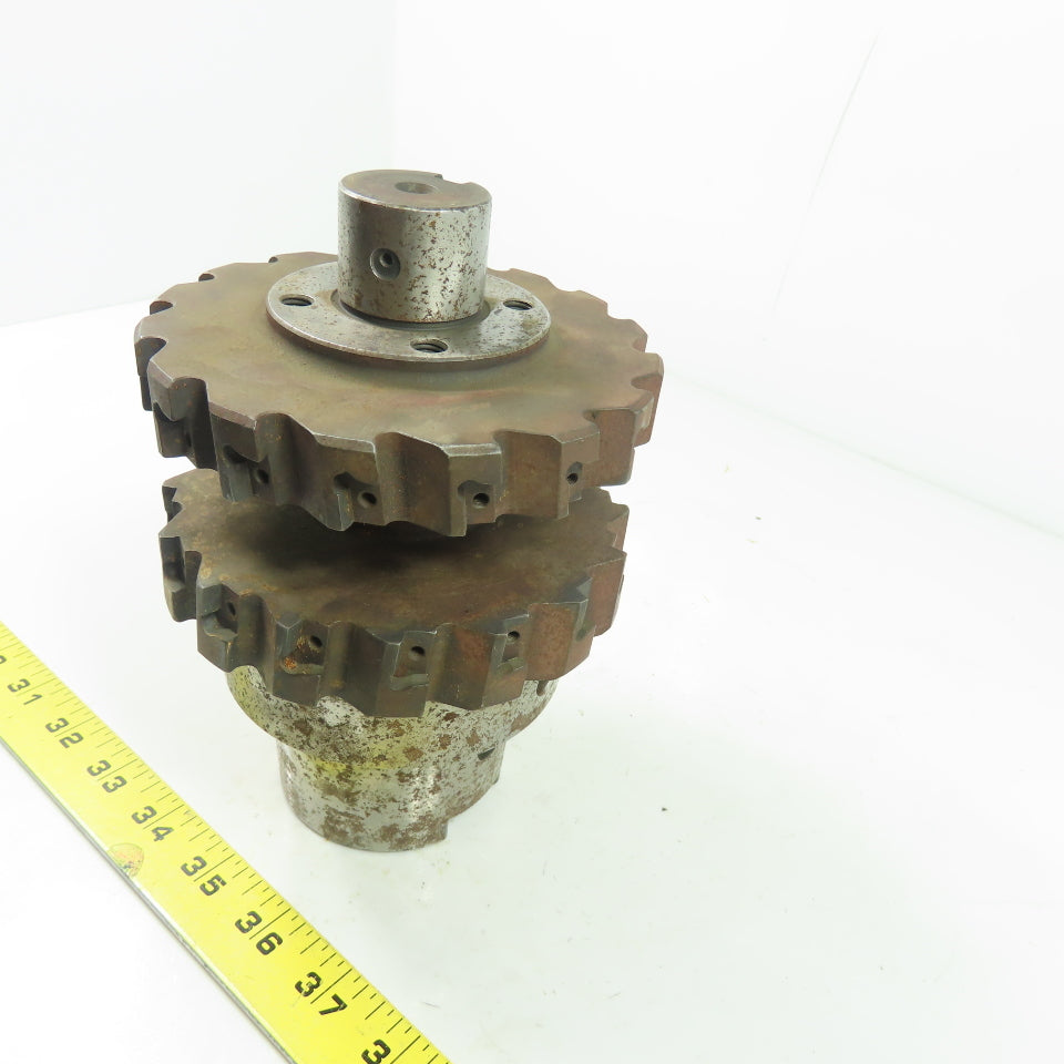 5" Double Indexable Mill Cutter Tool Holder Quick Change Bore