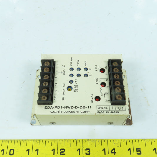 Nachi EDA-PD1-NWZ-D-D2-11 Amplifier for Proportional Valve