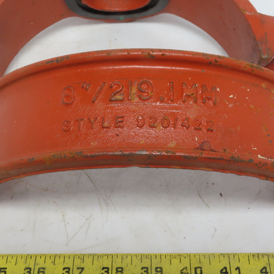 Victaulic 920/422 8x2 Mechanical T Bolted Branch Outlet Ductile Iron No Bolts