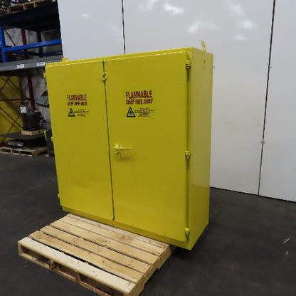 60 Gallon Flammable Storage Cabinet 2 Shelf 56" x 18" x 58" Tall No Seal