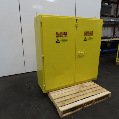 60 Gallon Flammable Storage Cabinet 2 Shelf 56" x 18" x 58" Tall No Seal