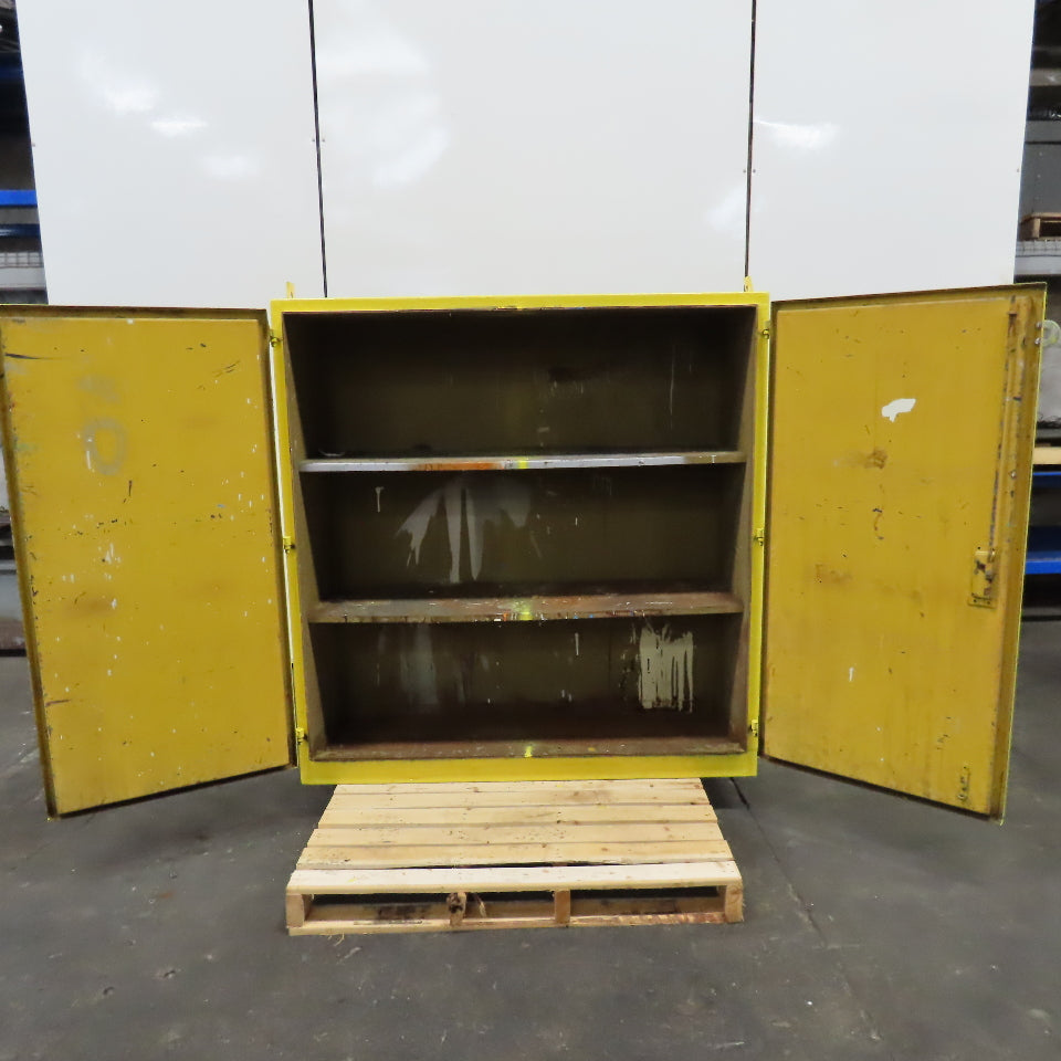 60 Gallon Flammable Storage Cabinet 2 Shelf 56" x 18" x 58" Tall No Seal