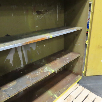 60 Gallon Flammable Storage Cabinet 2 Shelf 56" x 18" x 58" Tall No Seal