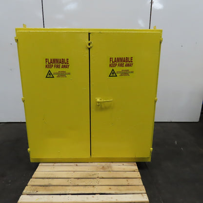 60 Gallon Flammable Storage Cabinet 2 Shelf 56" x 18" x 58" Tall No Seal