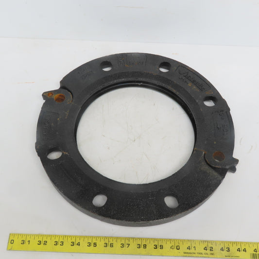 Victaulic S/741 8" Flange Adapter W/Gasket 3/4 Bolt Holes Ductile Iron
