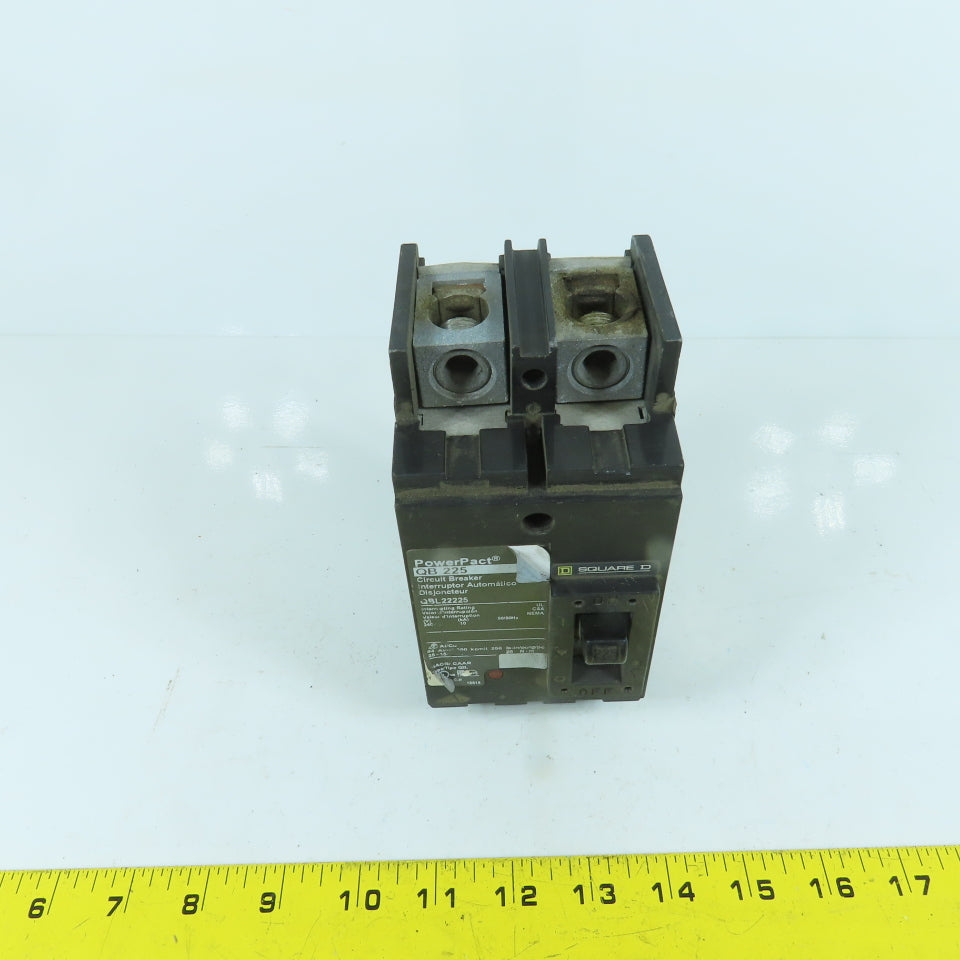 Square D QBL22225 HACR Type Q2L 225A Circuit Breaker 2-Pole 240V / 480Y